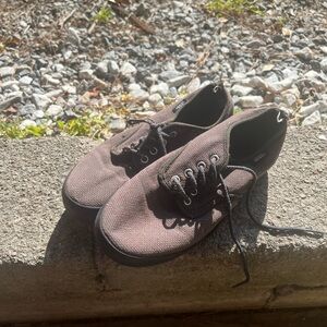 Vans Men's Dark Brown Canvas Sneakers. Women’s size 6